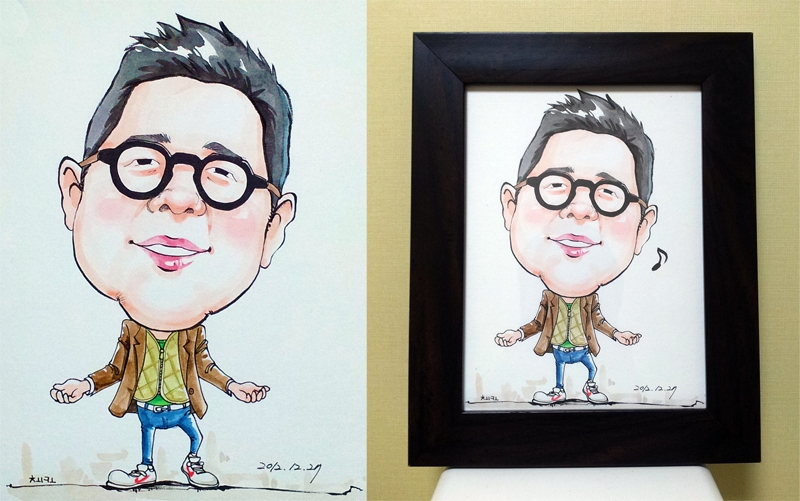 수채화 캐리커쳐