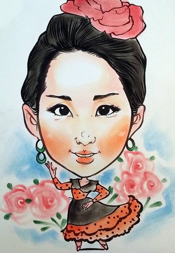 A4 수작업 컨셉 캐리커쳐