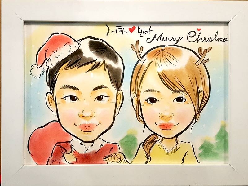 캐리커쳐 주문작업 (수작업)