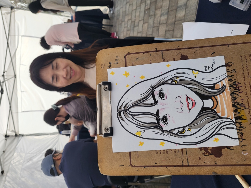 포인트컬러 캐리커쳐 이벤트 