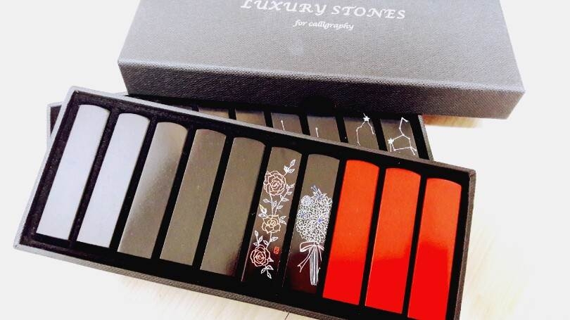 전각 도장 착색석 샘플