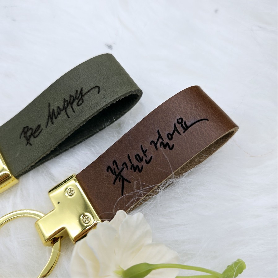 레이저 각인 : 인조 가죽